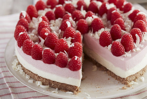 Raspberry White Chocolate Cheesecake
